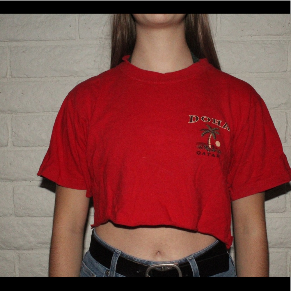 Beachy cropped t-shirt